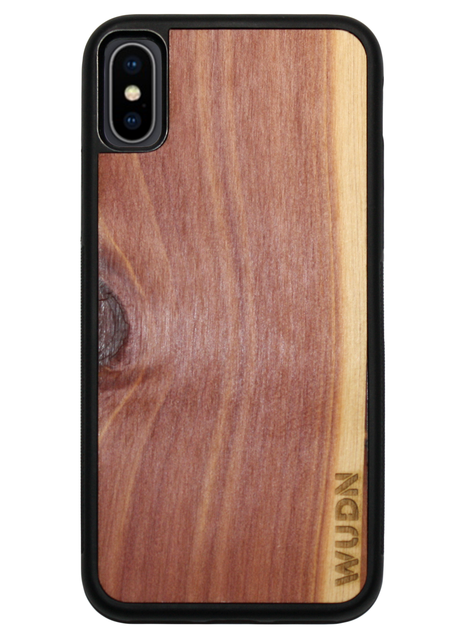 Customizable Slim Wooden iPhone Case Black