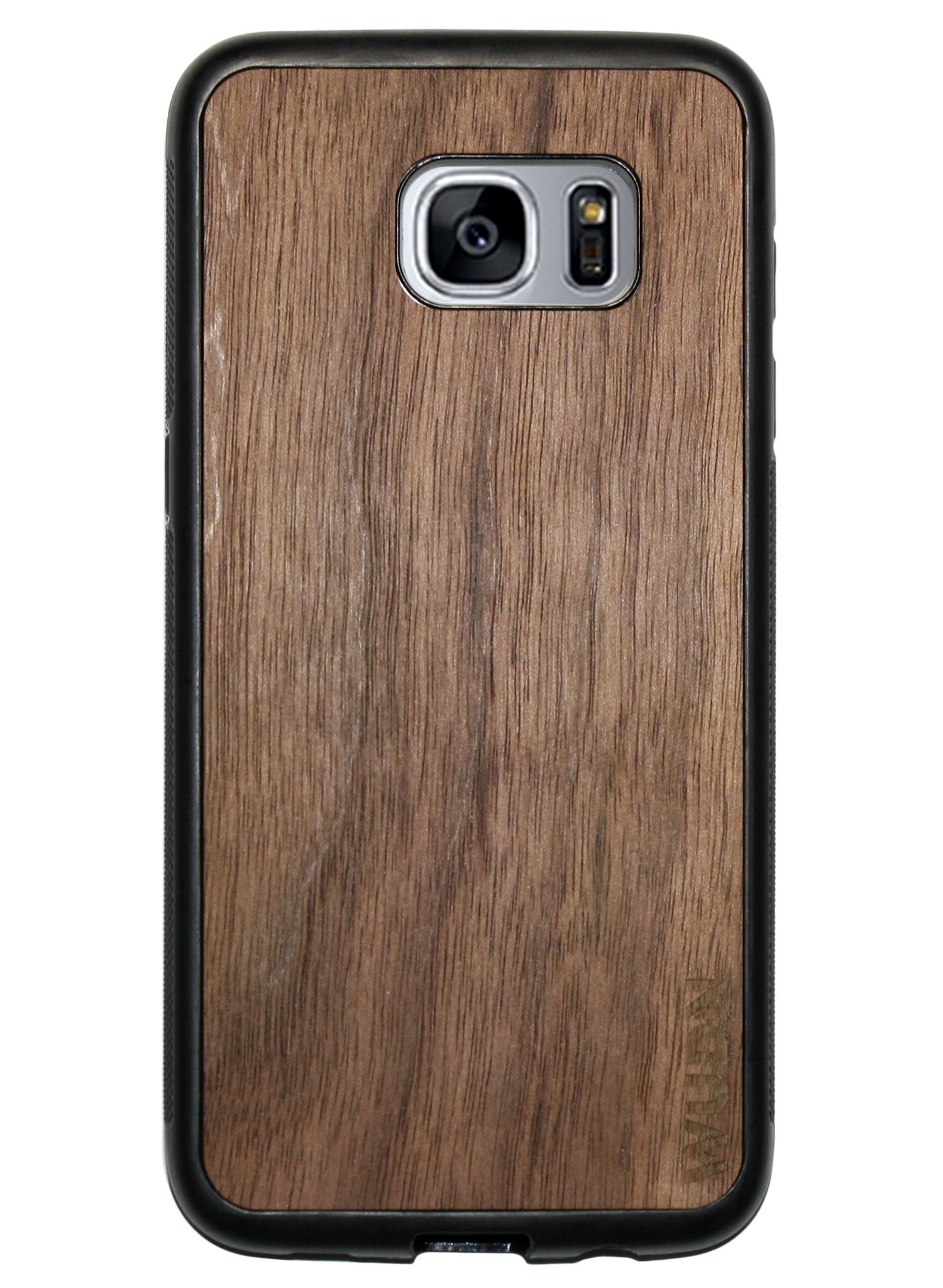 Customizable Slim Wooden Samsung Case Black