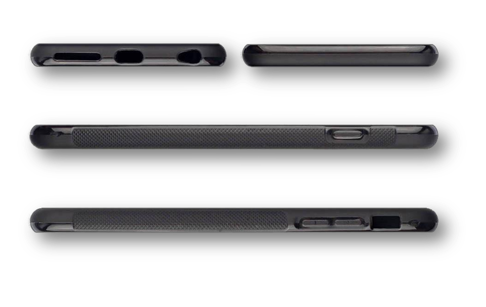 Slim Wooden iPhone Case Black