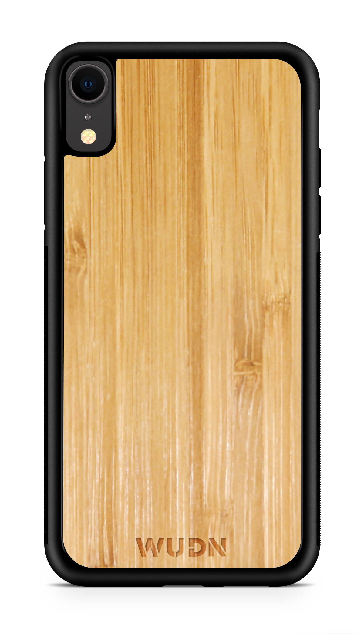 Customizable Slim Wooden iPhone Case Black