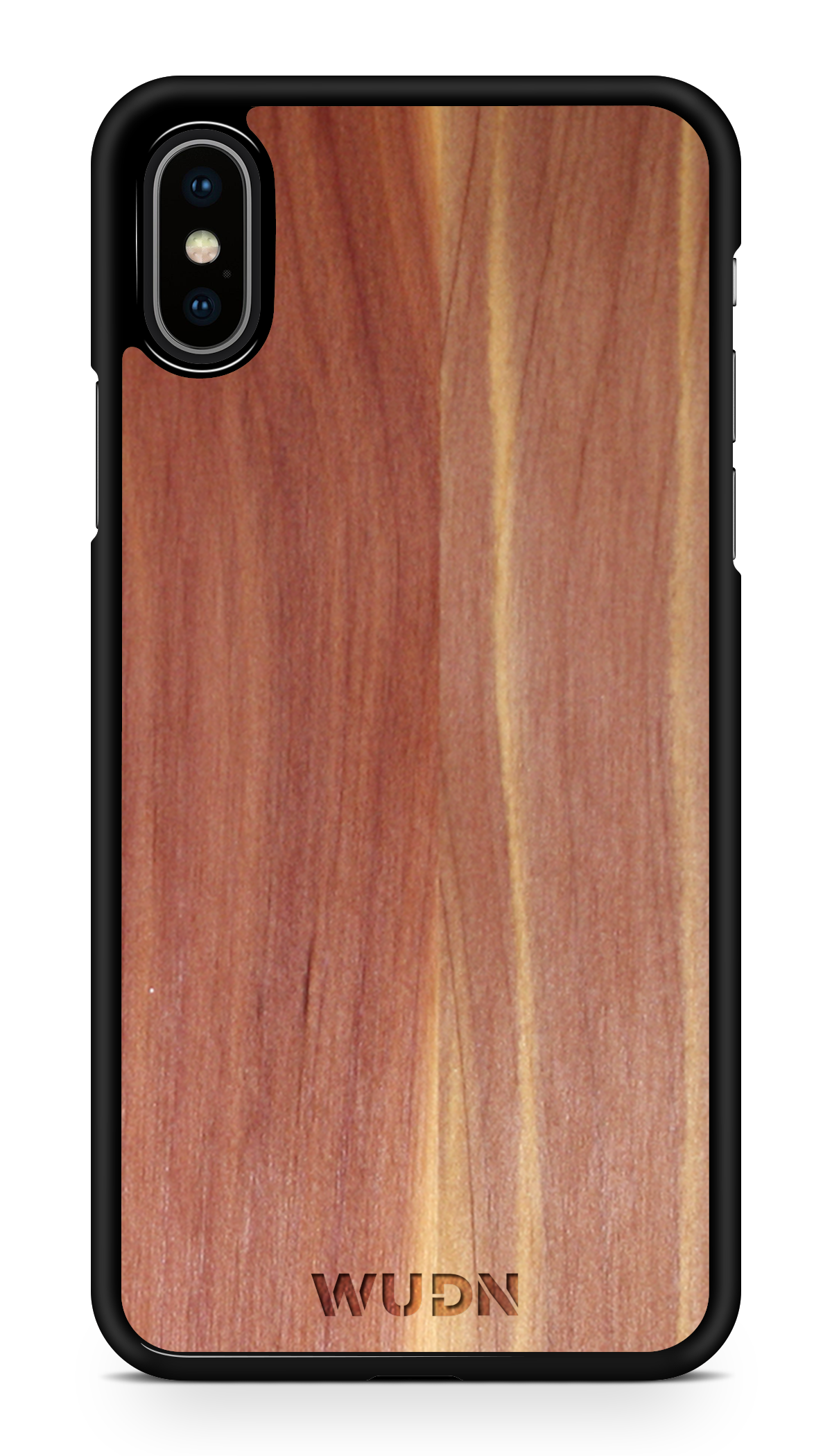 Customizable Slim Wooden iPhone Case Black