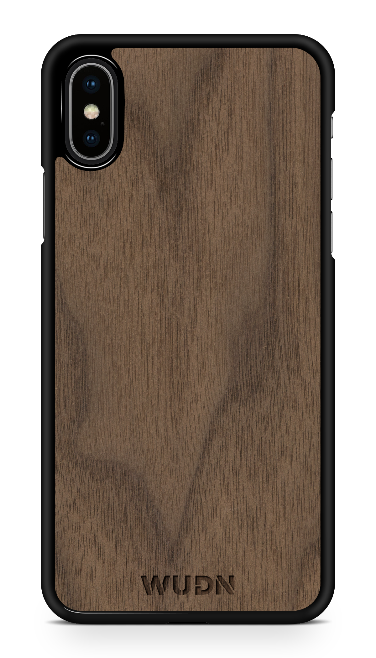Customizable Slim Wooden iPhone Case Black