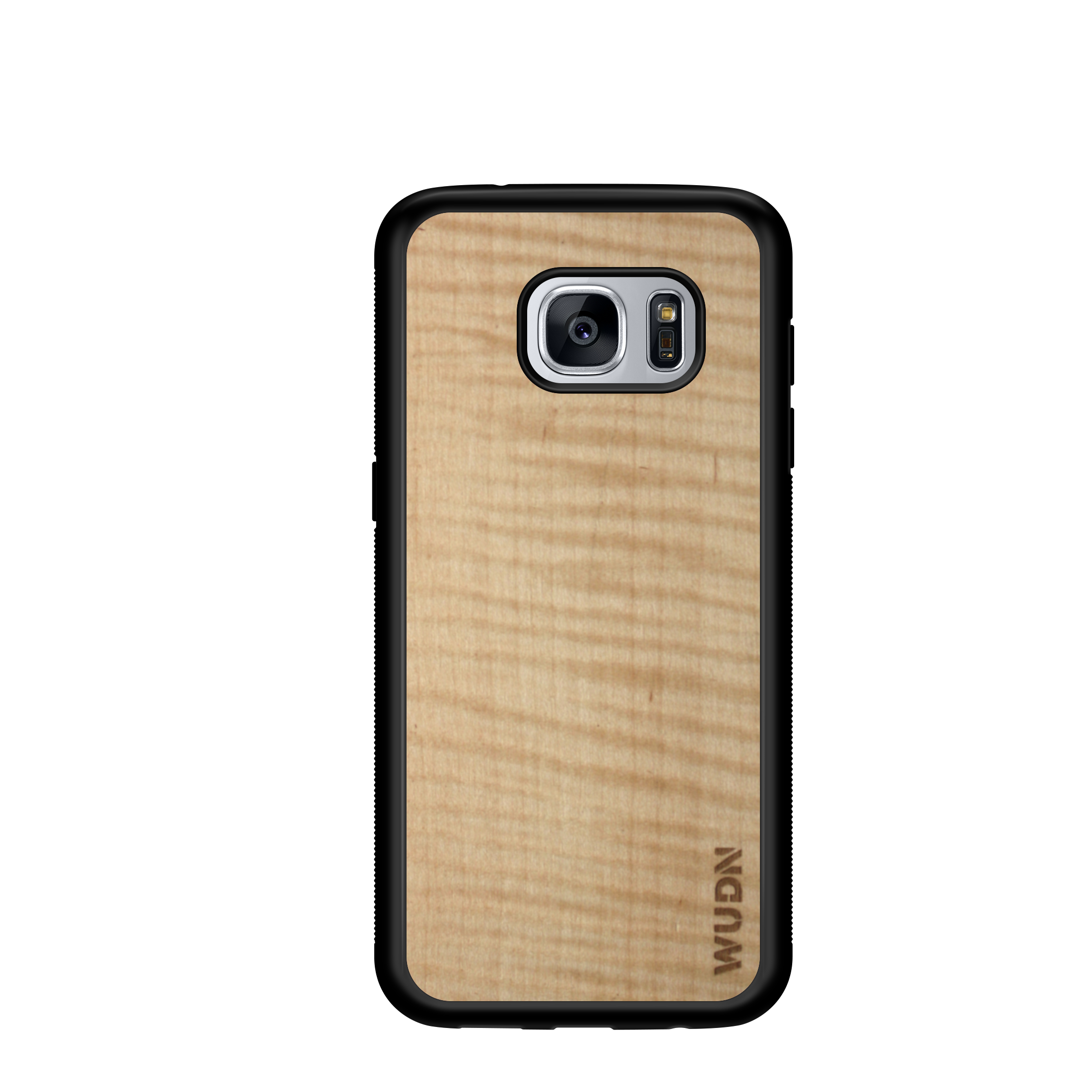 Customizable Slim Wooden Samsung Case Black