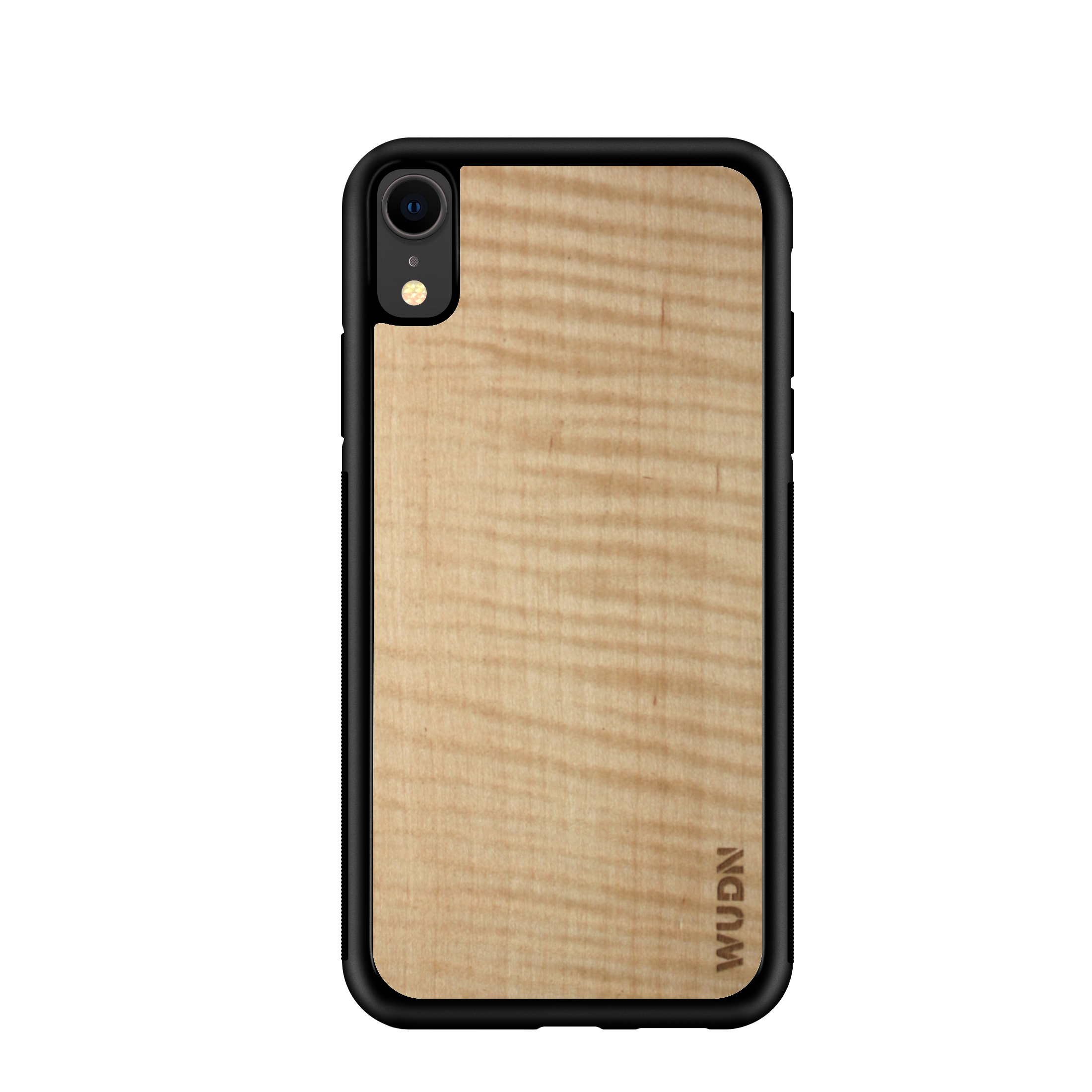 Customizable Slim Wooden iPhone Case Black