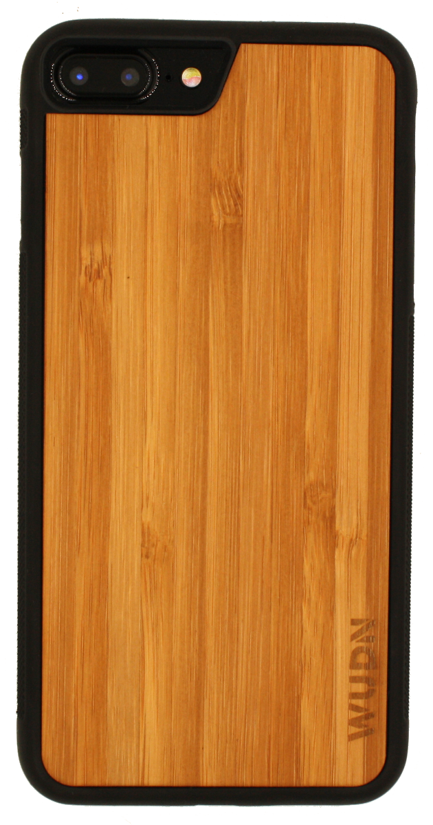 Customizable Slim Wooden iPhone Case Black