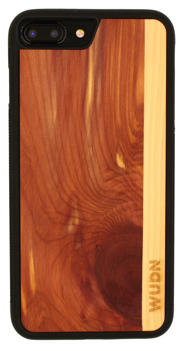 Customizable Slim Wooden iPhone Case Black