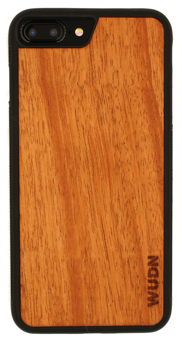 Customizable Slim Wooden iPhone Case Black