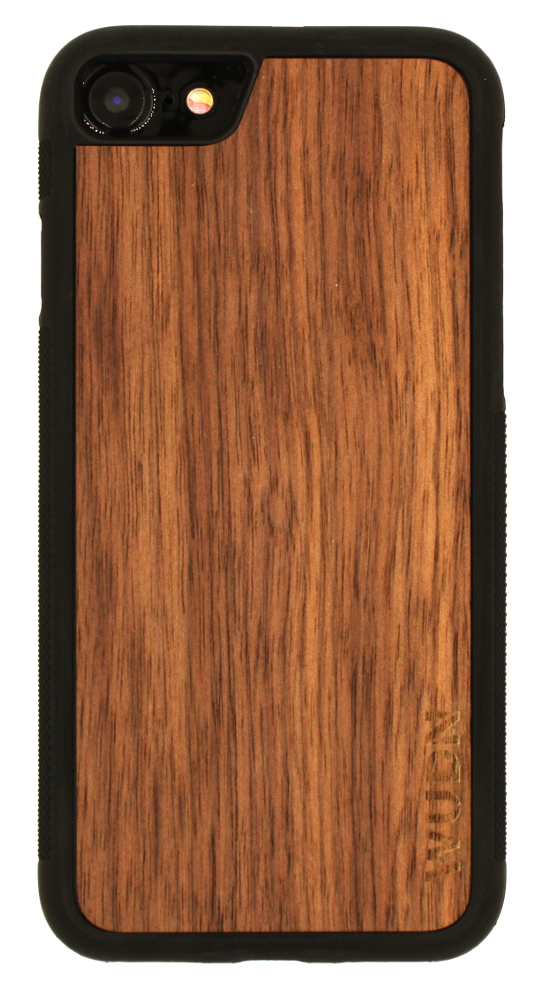 Customizable Slim Wooden iPhone Case Black