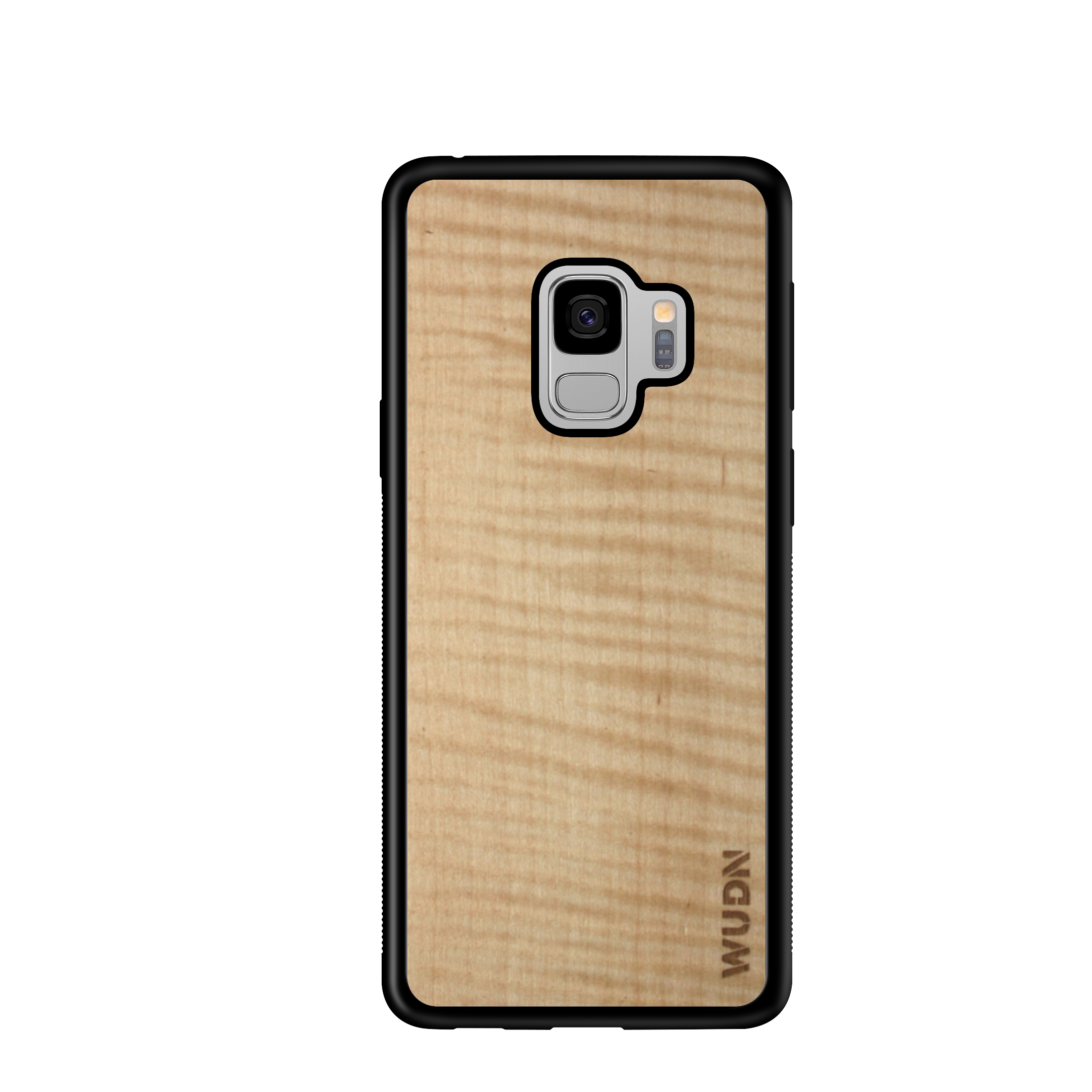 Customizable Slim Wooden Samsung Case Black