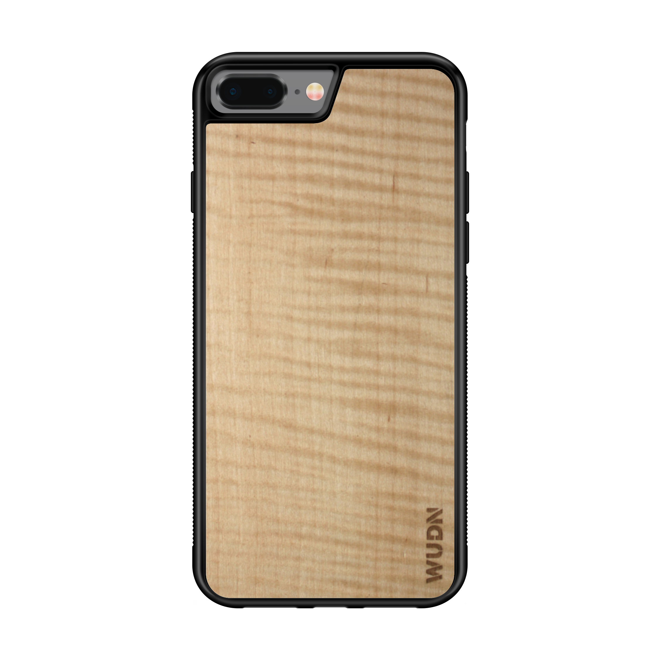 Customizable Slim Wooden iPhone Case Black