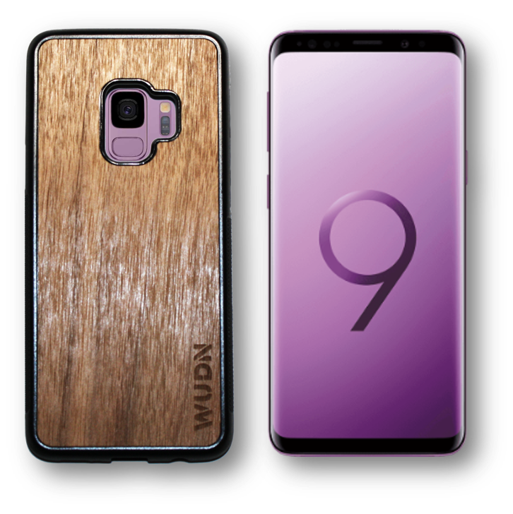 Customizable Slim Wooden Samsung Case Black